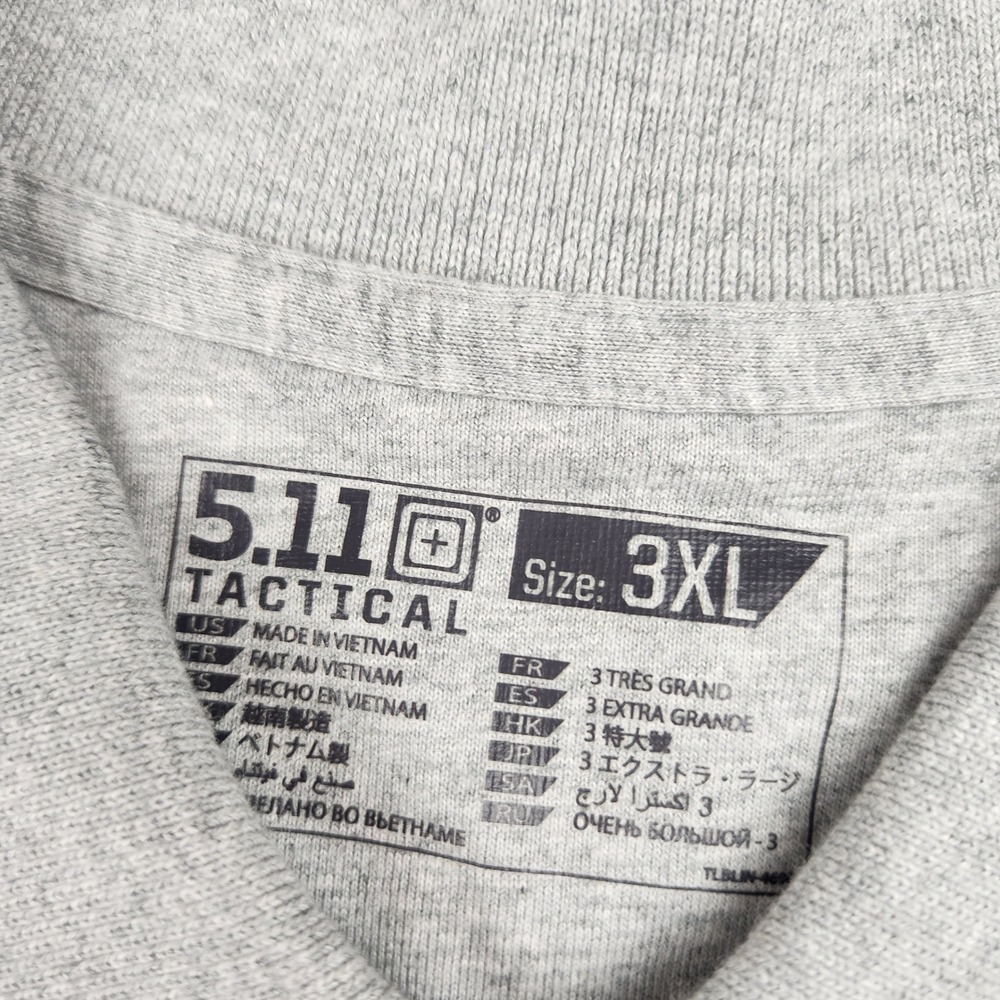 5.11 Tactical Mens Professional Polo Shirt Heather Grey 3XL XXXL 71182 NWT - Picture 3 of 8